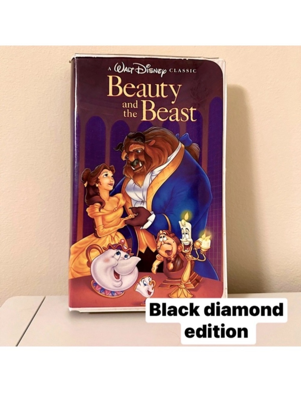 📼Vintage Black Diamond Classic Beauty And The Beast Disney VHS Tape📼
